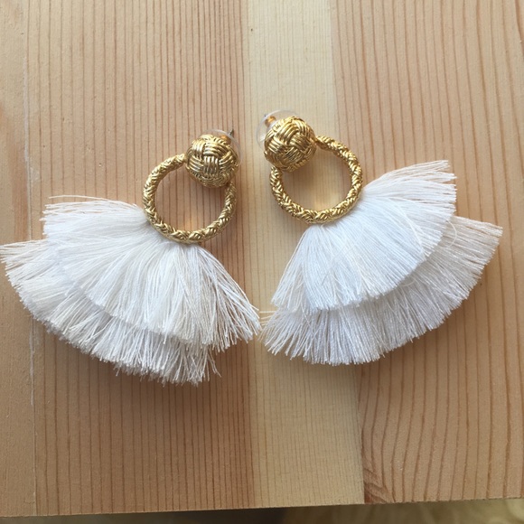 For Love And Lemons Jewelry - For Love & Lemons Loop Fringe earrings NWOT